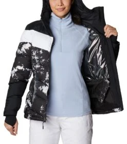 Columbia Abbott Peak Insulated Ski Jacket - Womens White Lookup Print / Black / White -Columbia Outfit Shop 1683563113 1909971 105 6