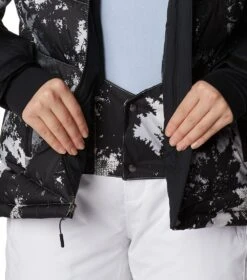 Columbia Abbott Peak Insulated Ski Jacket - Womens White Lookup Print / Black / White -Columbia Outfit Shop 1683566733 1909971 105 9