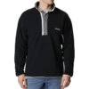 Columbia Helvetia Half Snap Retro Fleece Pullover - Mens Black -Columbia Outfit Shop 1685526213 1889851 012 1