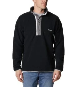 Columbia Helvetia Half Snap Retro Fleece Pullover - Mens Black