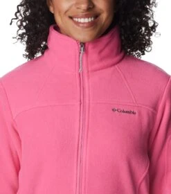 Columbia Fast Trek II Full Zip Fleece Jacket - Womens Wild Geranium -Columbia Outfit Shop 1685982652 1465351 656 4