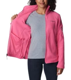 Columbia Fast Trek II Full Zip Fleece Jacket - Womens Wild Geranium -Columbia Outfit Shop 1685982653 1465351 656 5