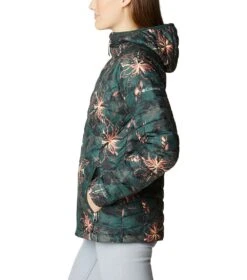 Columbia Powder Lite Hooded Insulated Jacket - Womens Spruce Aurelian Print -Columbia Outfit Shop 1685982662 1699071 370 3