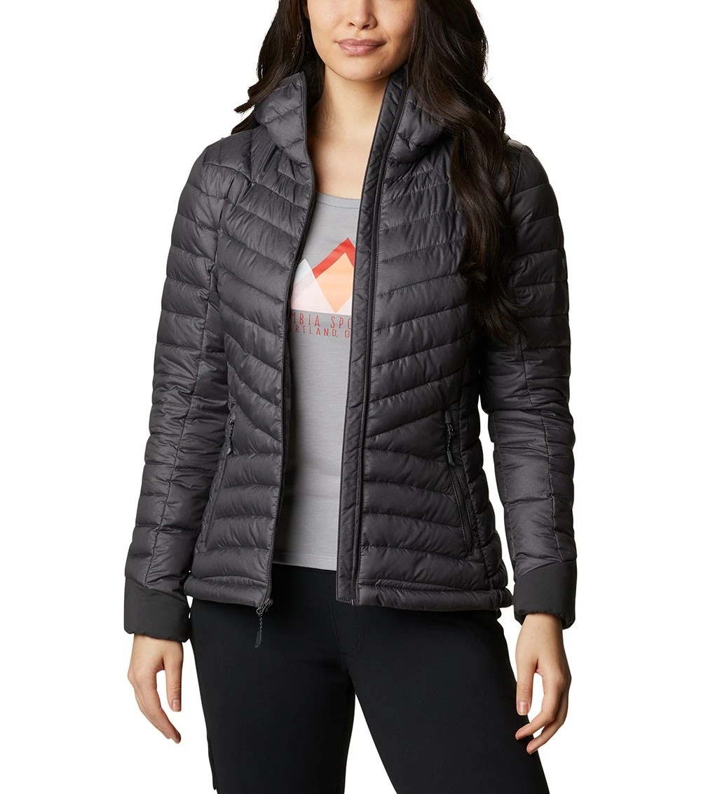Columbia Windgates Hooded Insulated Jacket - Womens Shark Heather 3 Columbia Windgates Hooded Insulated Jacket - Womens Shark Heather