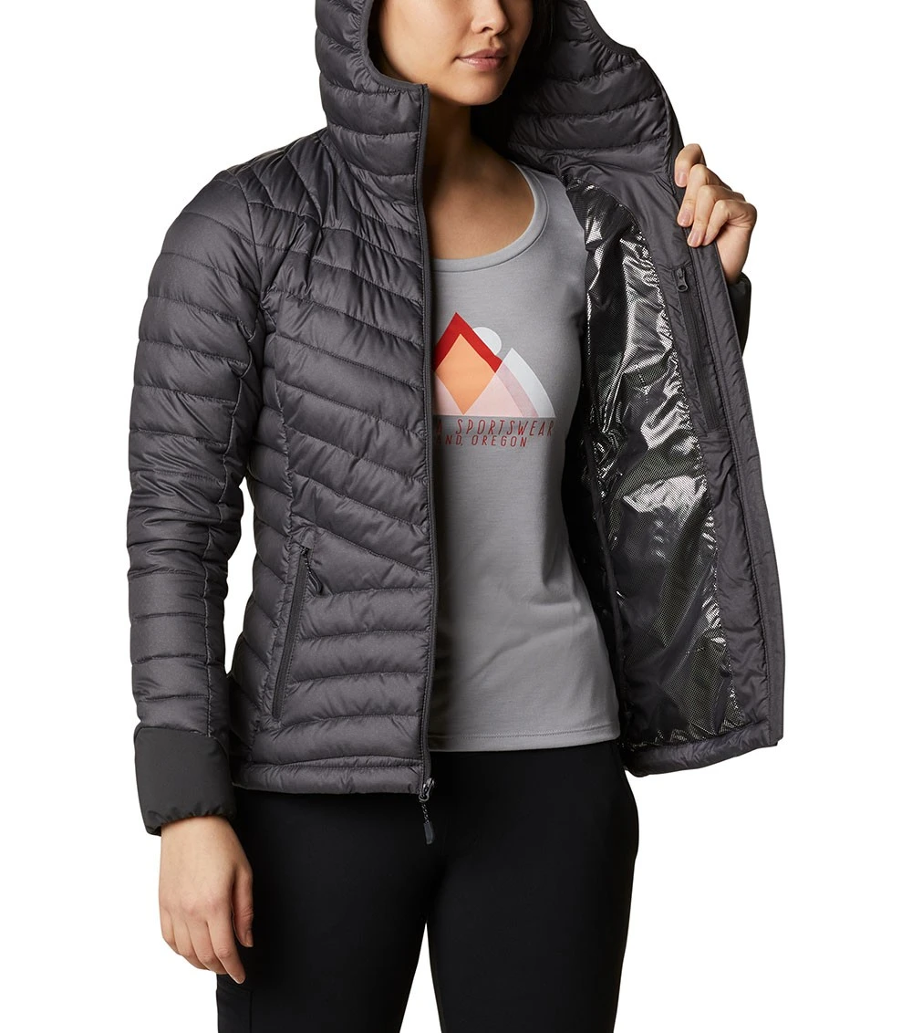 Columbia Windgates Hooded Insulated Jacket - Womens Shark Heather 7 Columbia Windgates Hooded Insulated Jacket - Womens Shark Heather - Image 5