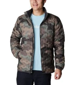 Columbia Delta Ridge Down Insulated Jacket - Mens Cypress Mod Camo Print -Columbia Outfit Shop 1685982701 1875902 316 7