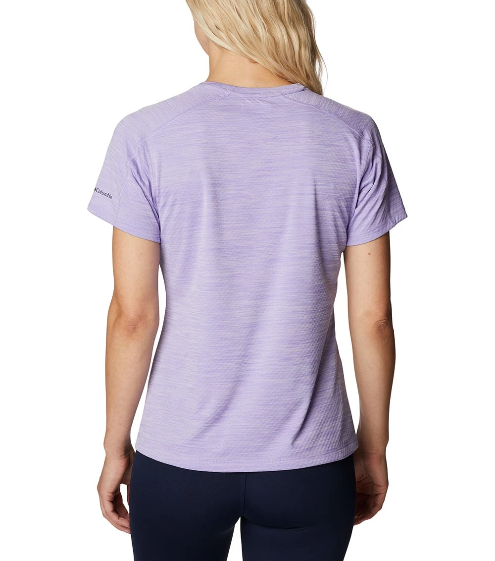 Columbia Zero Rules S/S Graphic Tee - Womens Frosted Purple Hthr / CSC Range Lines Grx 4 Columbia Zero Rules S/S Graphic Tee - Womens Frosted Purple Hthr / CSC Range Lines Grx - Image 2
