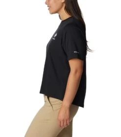 Columbia North Cascades Relaxed S/S T-Shirt - Womens Black / Framed Halftone Logo Graphic -Columbia Outfit Shop 1685982738 1992081 017 3