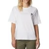 Columbia North Cascades Relaxed S/S T-Shirt - Womens White / Framed Halftone Logo Graphic -Columbia Outfit Shop 1685982740 1992081 109 1
