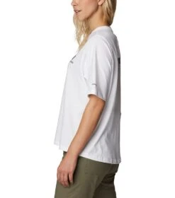 Columbia North Cascades Relaxed S/S T-Shirt - Womens White / Framed Halftone Logo Graphic -Columbia Outfit Shop 1685982741 1992081 109 3