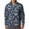 Columbia Fast Trek Printed Half Zip Pullover - Mens Dark Mountain Rocky Mountain Print -Columbia Outfit Shop 1685982753 2013681 478 1