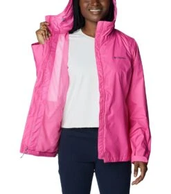 Columbia Arcadia II Waterproof Jacket - Womens Wild Geranium -Columbia Outfit Shop 1686743163 RL2436 656 5