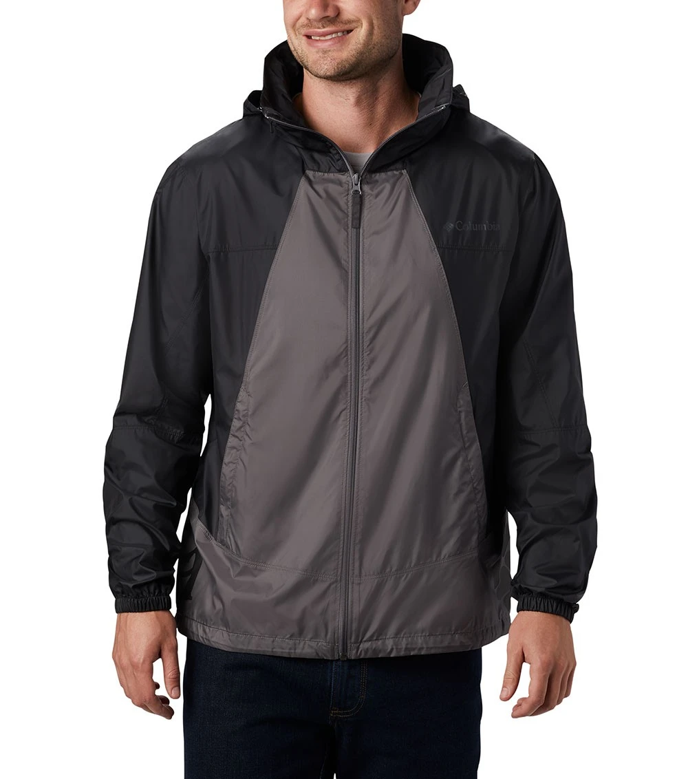 Columbia Point Park Windbreaker Jacket - Mens City Grey / Black 3 Columbia Point Park Windbreaker Jacket - Mens City Grey / Black