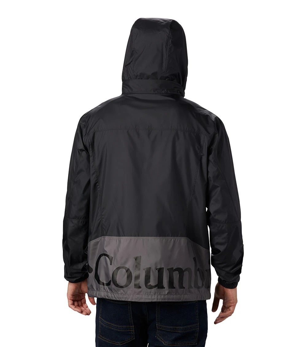 Columbia Point Park Windbreaker Jacket - Mens City Grey / Black 4 Columbia Point Park Windbreaker Jacket - Mens City Grey / Black - Image 2