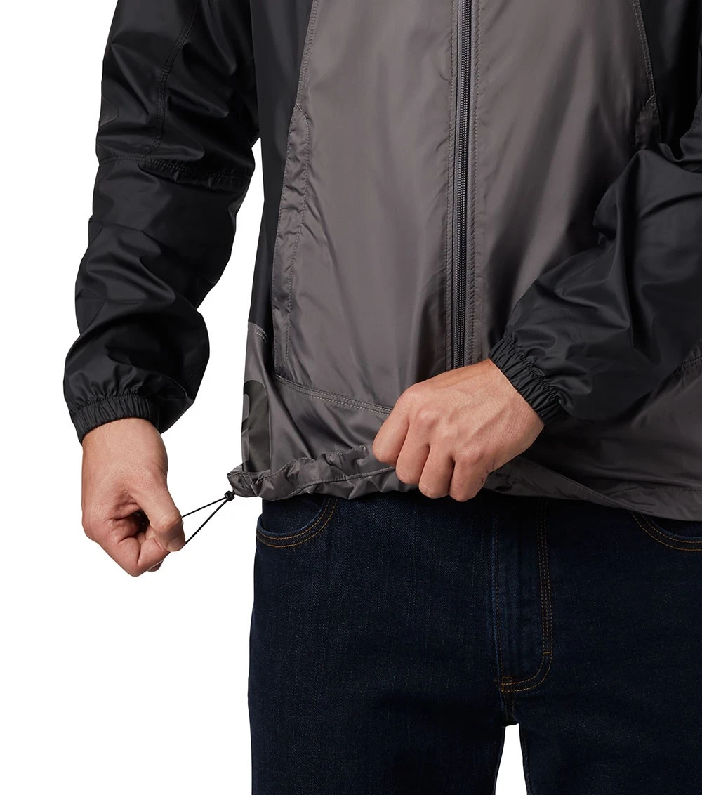 Columbia Point Park Windbreaker Jacket - Mens City Grey / Black 6 Columbia Point Park Windbreaker Jacket - Mens City Grey / Black - Image 4