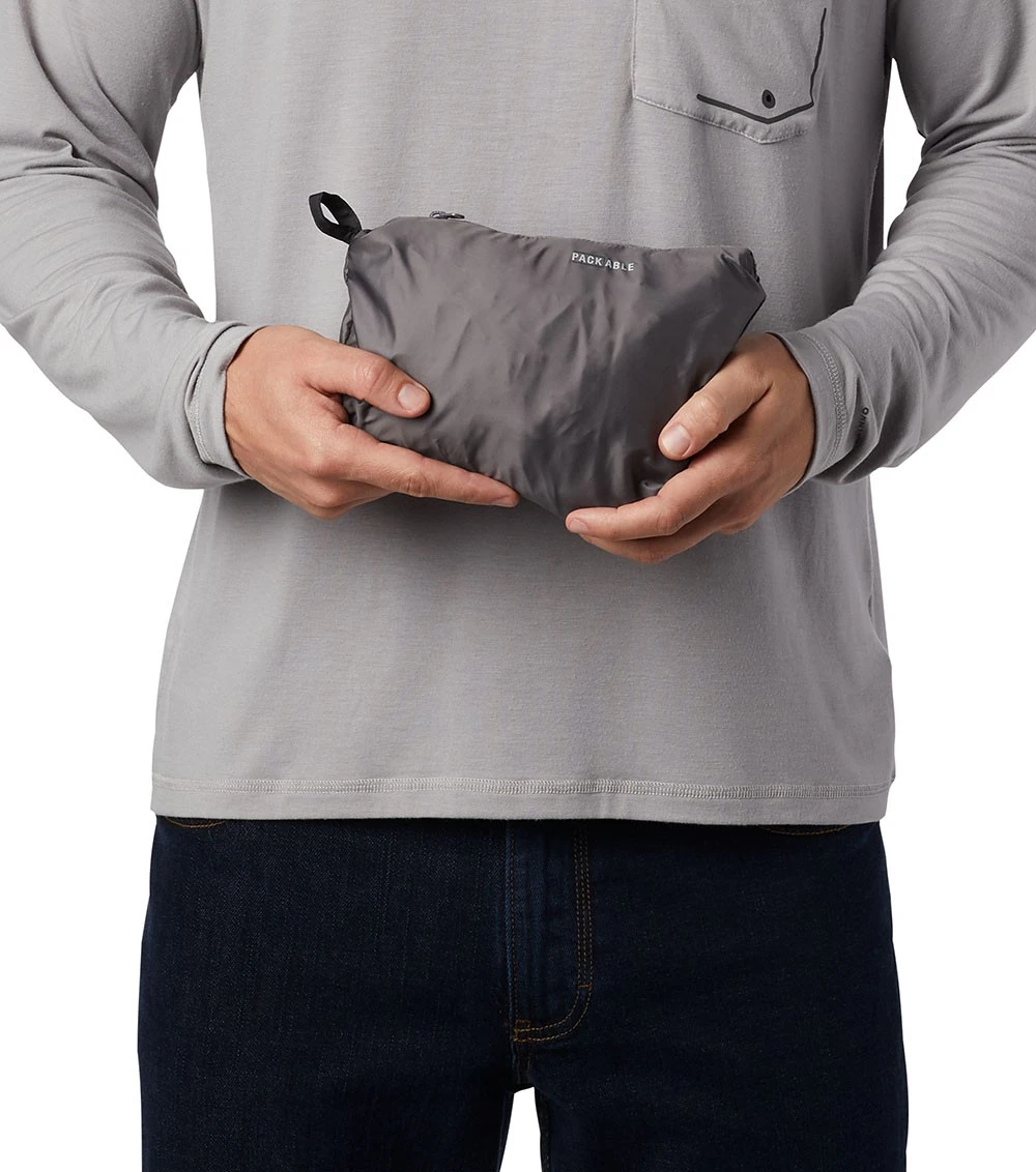 Columbia Point Park Windbreaker Jacket - Mens City Grey / Black 8 Columbia Point Park Windbreaker Jacket - Mens City Grey / Black - Image 6