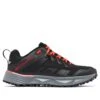 Columbia Facet 75 Low Outdry Hiking Shoes - Mens Black / Fiery Red