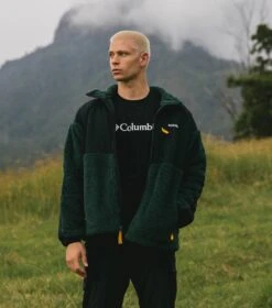 Columbia Ballistic Ridge Full Zip Fleece Jacket - Mens Spruce / Black -Columbia Outfit Shop 1688739432 2012271 370 9