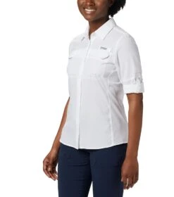 Columbia PFG Lo Drag L/S Shirt - Womens White -Columbia Outfit Shop 1689268371 FL1033 100 3