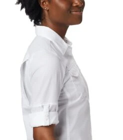Columbia PFG Lo Drag L/S Shirt - Womens White -Columbia Outfit Shop 1689268372 FL1033 100 4