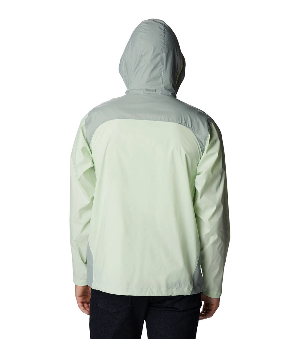 Columbia Glennaker Lake Rain Jacket - Mens Ice Green / Niagara 4 Columbia Glennaker Lake Rain Jacket - Mens Ice Green / Niagara - Image 2