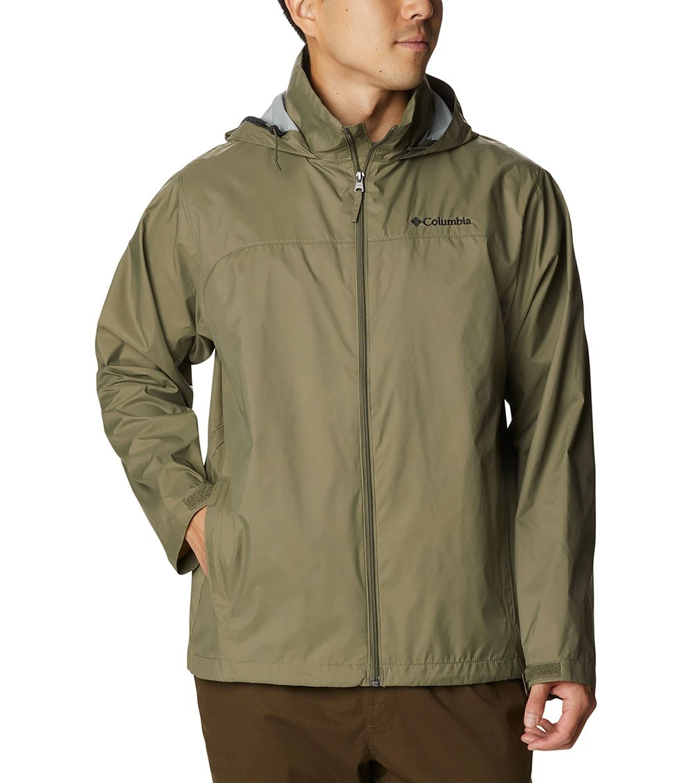 Columbia Glennaker Lake Rain Jacket - Mens Stone Green 3 Columbia Glennaker Lake Rain Jacket - Mens Stone Green