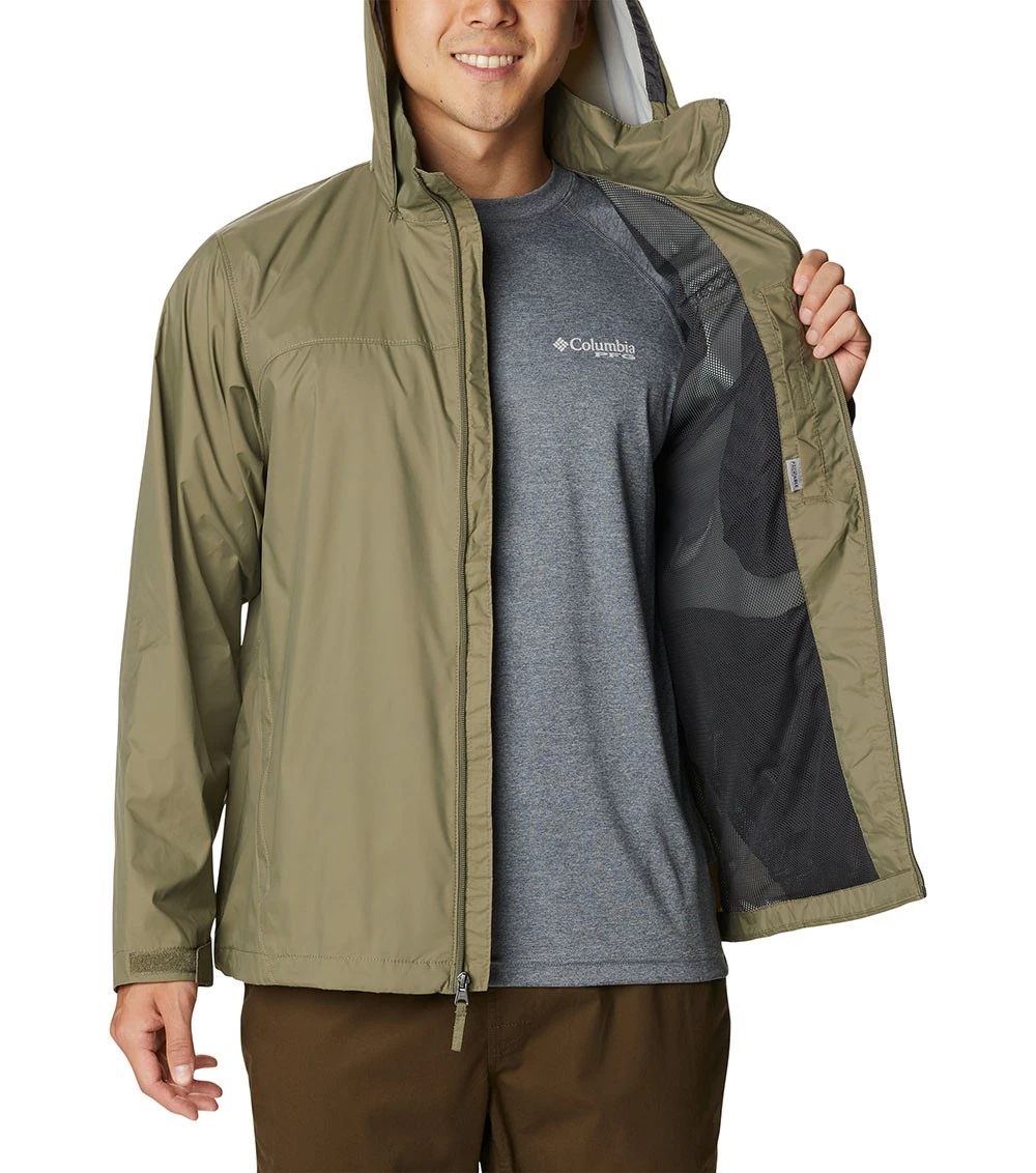Columbia Glennaker Lake Rain Jacket - Mens Stone Green 7 Columbia Glennaker Lake Rain Jacket - Mens Stone Green - Image 5