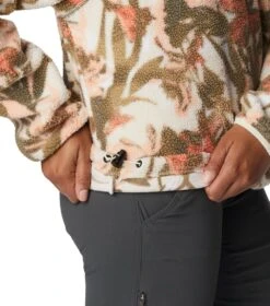 Columbia Helvetia Cropped Half Snap Pullover - Womens Chalk / Floriculture Print -Columbia Outfit Shop 1690205577 2014561 194 5