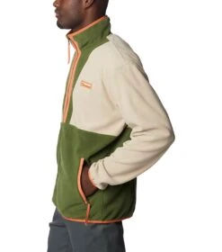 Columbia Back Bowl Lightweight Fleece Jacket - Mens Pesto -Columbia Outfit Shop 1690536049 1890761 273 3