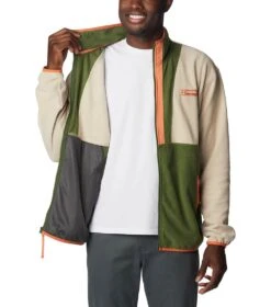 Columbia Back Bowl Lightweight Fleece Jacket - Mens Pesto -Columbia Outfit Shop 1690536050 1890761 273 5