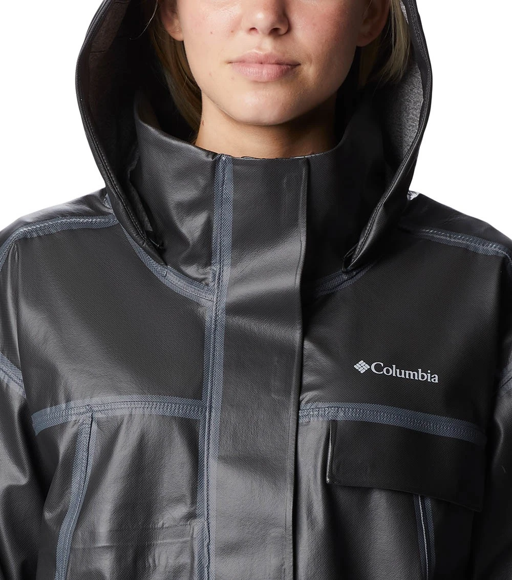 Columbia Coral Ridge OutDry Extreme Rain Jacket - Womens Black 6 Columbia Coral Ridge OutDry Extreme Rain Jacket - Womens Black - Image 4