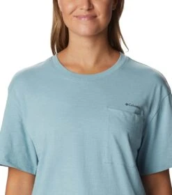 Columbia Break It Down Tee - Womens Stone Blue -Columbia Outfit Shop 1691770562 2037401 460 4