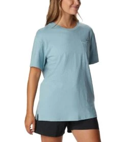 Columbia Break It Down Tee - Womens Stone Blue -Columbia Outfit Shop 1691770563 2037401 460 5