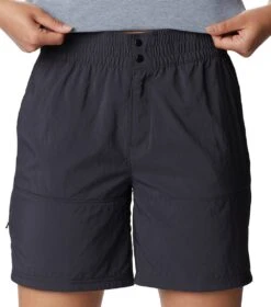 Columbia Coral Ridge Pull-On Hiking Short - Womens Shark -Columbia Outfit Shop 1691770578 2037451 011 4