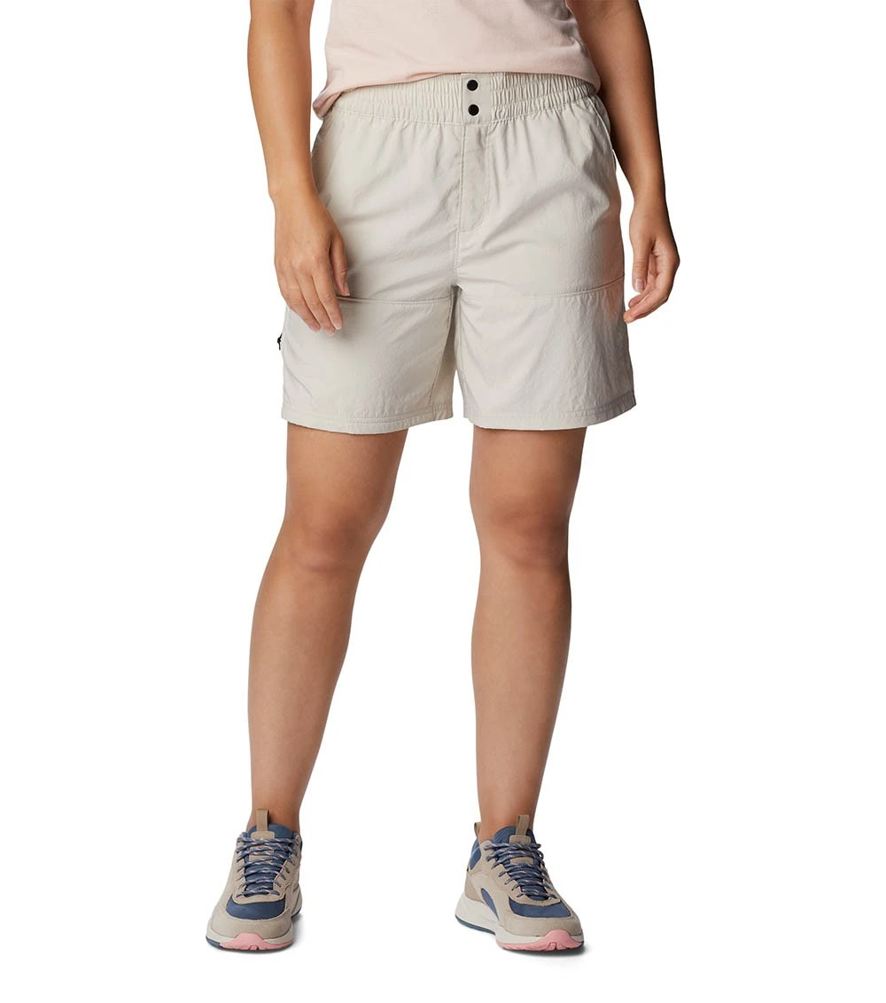 Columbia Coral Ridge Pull-On Hiking Short - Womens Dark Stone 3 Columbia Coral Ridge Pull-On Hiking Short - Womens Dark Stone