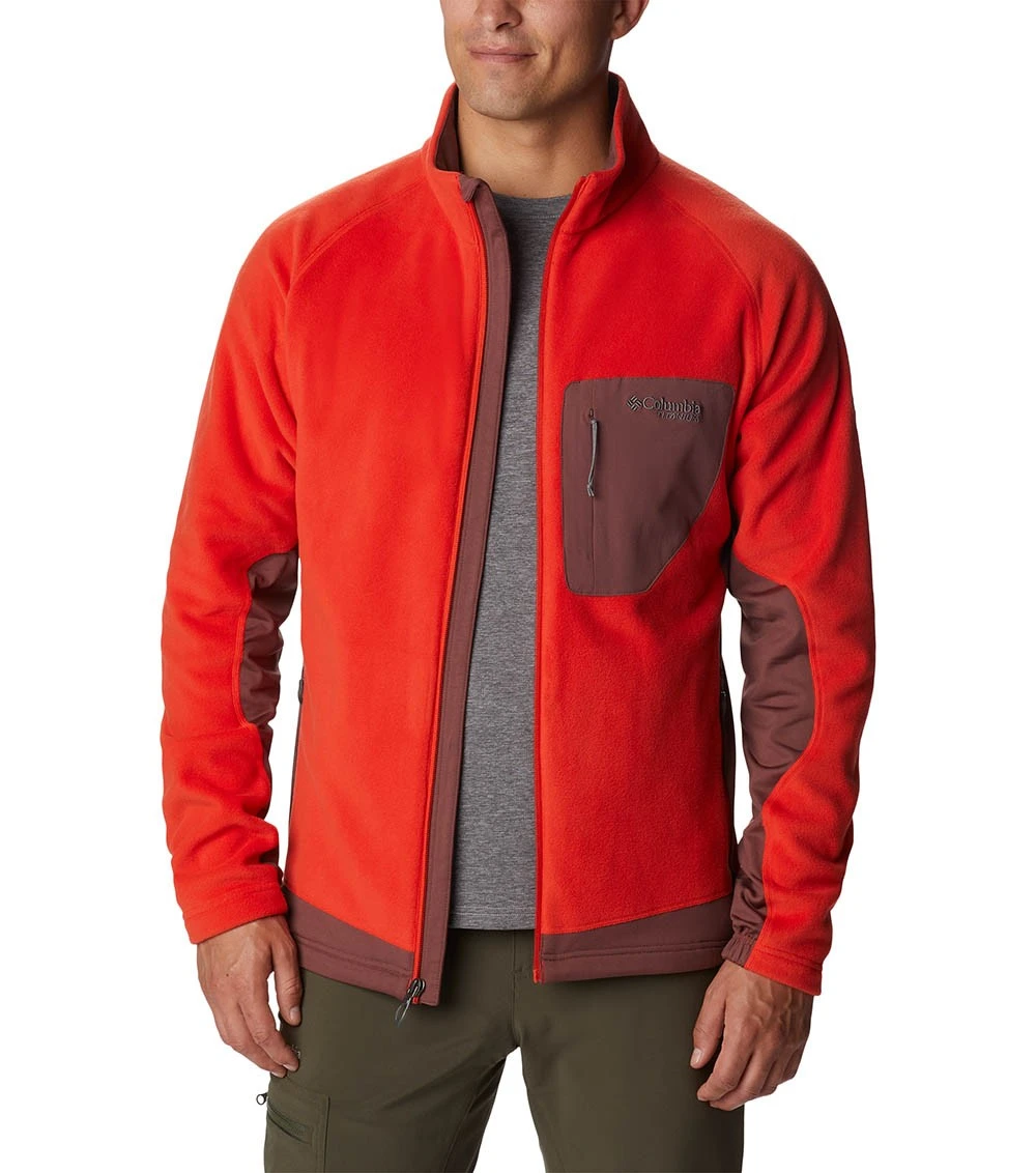 Columbia Titan Pass 2.0 II Fleece Jacket - Mens Spicy / Light Raisin 9 Columbia Titan Pass 2.0 II Fleece Jacket - Mens Spicy / Light Raisin - Image 7