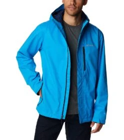 Columbia Hikebound Rain Jacket - Mens Compass Blue -Columbia Outfit Shop 1692121626 1988621 491 6