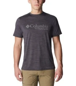Columbia Titan Pass Graphic Tee - Mens Black / CSC Titanium Graphic