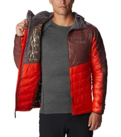 Columbia Platinum Peak Hooded Insulated Jacket - Mens Spicy / Light Raisin -Columbia Outfit Shop 1692121655 2008611 839 7
