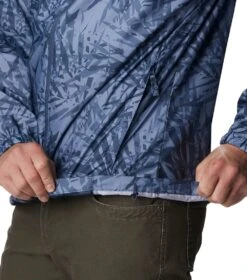 Columbia Flash Challenger Novelty Windbreaker - Mens Bluestone Dye Palms Tonal Print / Dk Mtn -Columbia Outfit Shop 1692185219 1988711 449 6