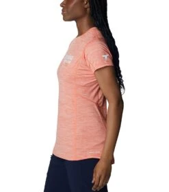 Columbia Titan Pass Graphic Tee - Womens Sunset Orange / Titanium Graphic -Columbia Outfit Shop 1692185234 1991911 853 3