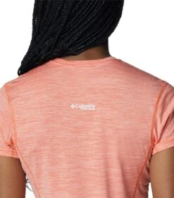 Columbia Titan Pass Graphic Tee - Womens Sunset Orange / Titanium Graphic -Columbia Outfit Shop 1692185235 1991911 853 5