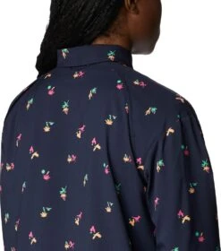 Columbia Silver Ridge Utility Patterned Long Sleeve Shirt - Womens Nocturnal / Baja Blitz -Columbia Outfit Shop 1692185249 2033351 466 6