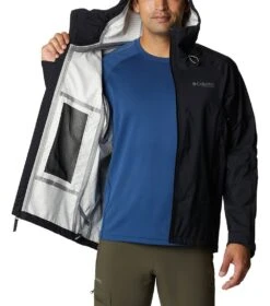 Columbia Mazama Trail Shell Rain Jacket - Mens Black -Columbia Outfit Shop 1692185252 2034451 010 5