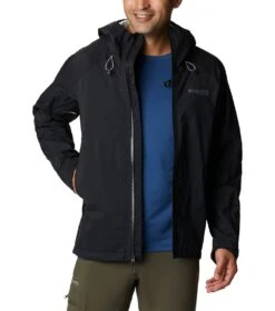 Columbia Mazama Trail Shell Rain Jacket - Mens Black -Columbia Outfit Shop 1692185254 2034451 010 8