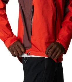 Columbia Mazama Trail Shell Rain Jacket - Mens Spicy / Black / Light Raisin -Columbia Outfit Shop 1692185255 2034451 839 10