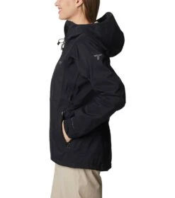 Columbia Mazama Trail Shell Rain Jacket - Womens Black -Columbia Outfit Shop 1692185278 2035001 010 3