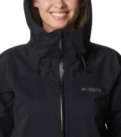 Columbia Mazama Trail Shell Rain Jacket - Womens Black -Columbia Outfit Shop 1692185279 2035001 010 4