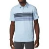 Columbia Tech Trail Novelty Polo - Mens Jet Stream Heather Stripe -Columbia Outfit Shop 1692185291 2036881 430 1