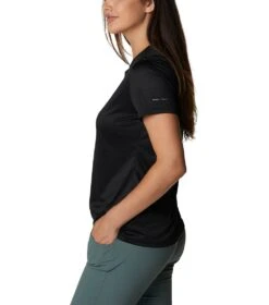 Columbia Hike Short Sleeve Crew Lightweight Shirt - Womens Black -Columbia Outfit Shop 1692194390 1991551 010 3